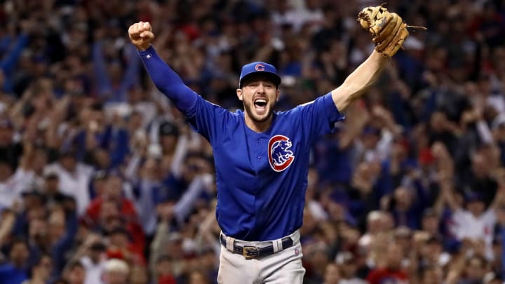 Watch: Kris Bryant smiled as he fielded final out to end Cubs World Series drought