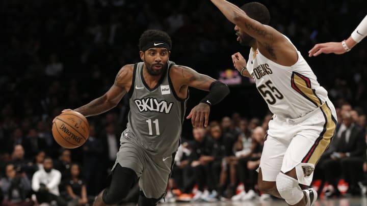 Nets troll Knicks with Kyrie Irving billboard within earshot of Madison Square Garden