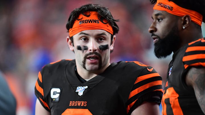 Baker Mayfield Says Handlebar Mustache Is No Longer Lucky Baker Mayfield Says Handlebar Mustache Is No Longer Lucky