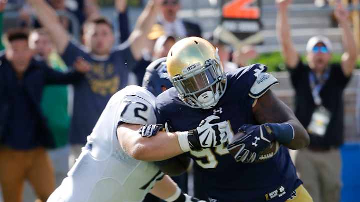 DT Jones suddenly a disruptive force inside for Notre Dame