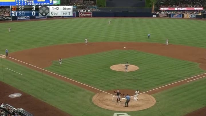 Eduardo Nunez had no business catching this foul ball
