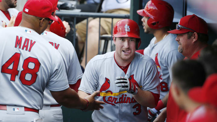 Gyorko homers, Cards top Mets in 1st game of doubleheader
