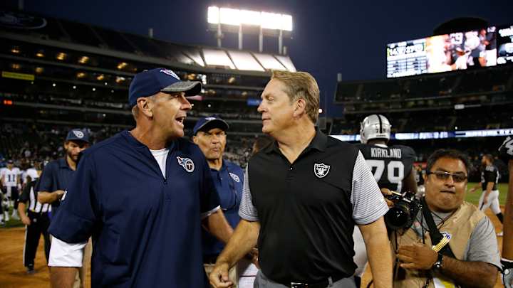 Raiders tuning up porous defense, Titans want rare home win