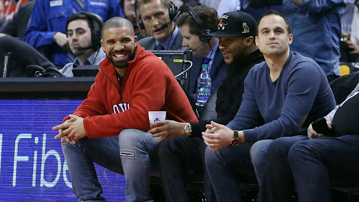 Watch: Guest commentator Drake gets excited during Raptors game Watch: Guest commentator Drake gets excited during Raptors game