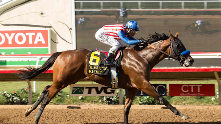Klimt gives trainer Baffert 13th victory in Del Mar Futurity