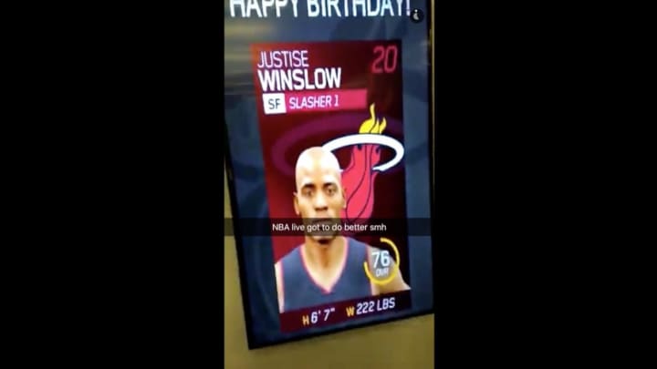 Heat tease Justise Winslow with bad NBA Live rendering for birthday Heat tease Justise Winslow with bad NBA Live rendering for birthday