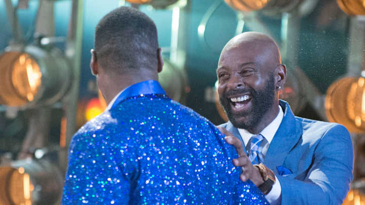 Watch: Calvin Johnson and Jerry Rice met for the first time on Dancing with the Stars