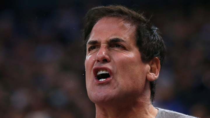 Watch: Mark Cuban has a slow release on his shot Watch: Mark Cuban has a slow release on his shot