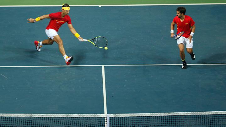 Nadal and Lopez lead Spain back into Davis Cup World Group Nadal and Lopez lead Spain back into Davis Cup World Group