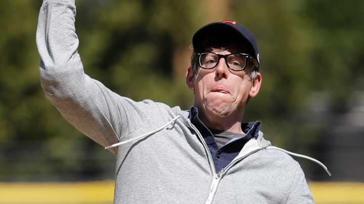 Black Keys drummer throws out first pitch at Indians opener