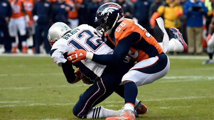 One Bronco wanted to straight up disrespect Tom Brady on Sunday