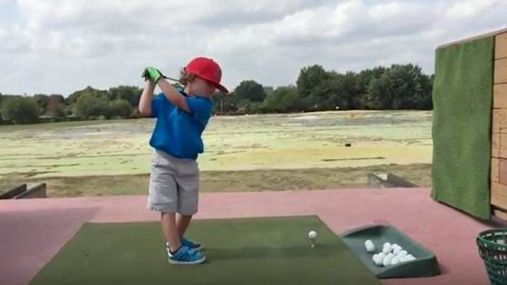 This 4-year-old will make you feel bad about your golf game This 4-year-old will make you feel bad about your golf game