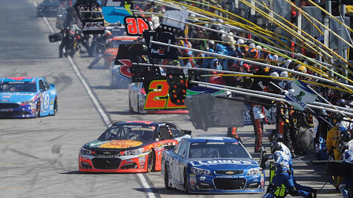 Johnson pulls alongside the Intimidator with 76th career win