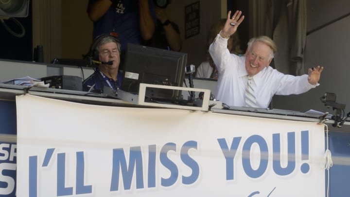 Scully's last game to be aired in full on LA stations Scully's last game to be aired in full on LA stations