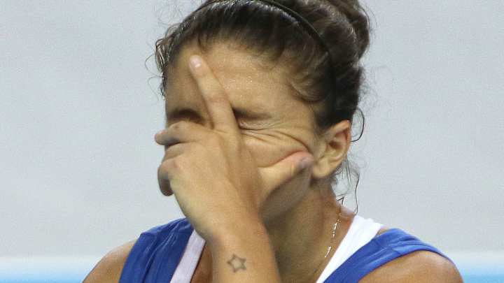 Garcia tops Giorgi to seal France's Fed Cup win over Italy