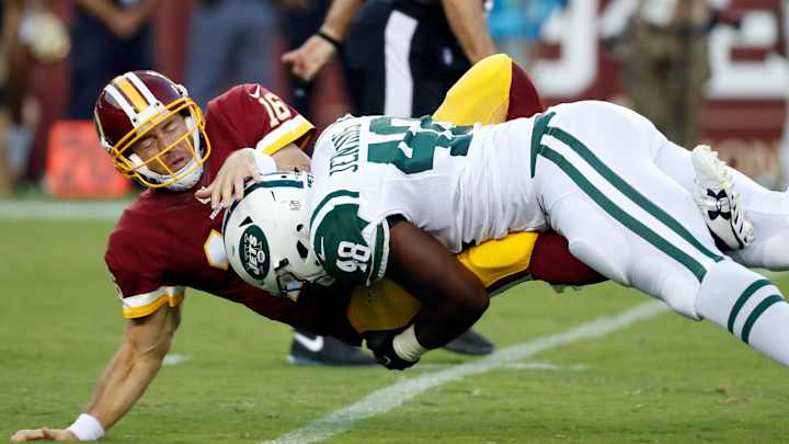 Jets rookie Jenkins leaves practice with calf injury