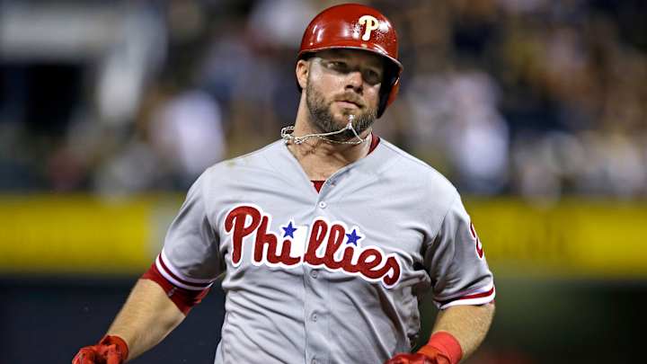 Phillies catcher Rupp leaves game after getting hit in ear