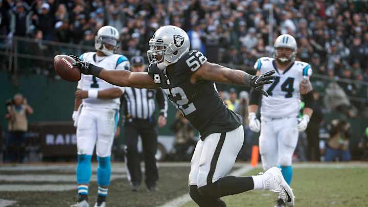 Raiders pass rusher Khalil Mack steps up production