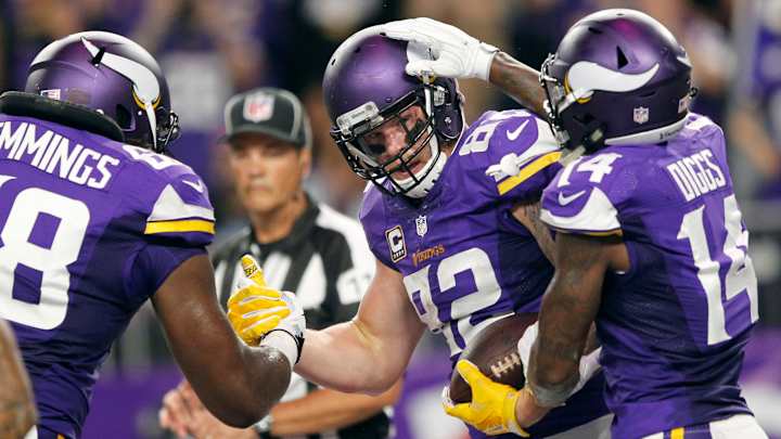 Vikings TE Kyle Rudolph emerging as go-to man for Bradford Vikings TE Kyle Rudolph emerging as go-to man for Bradford