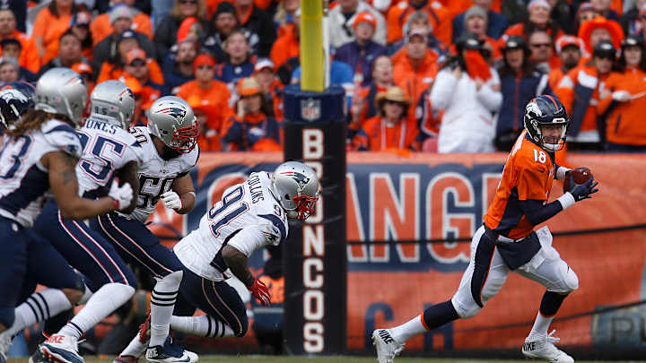 Manning, Broncos scramble to Super Bowl in 20-18 win over NE