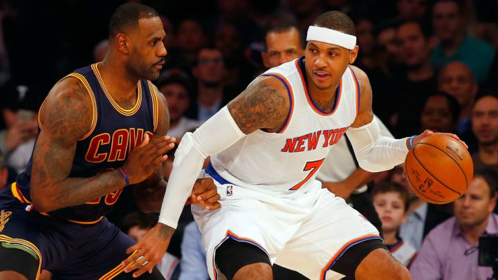 LeBron James says Kevin Love-Carmelo Anthony trade rumors untrue