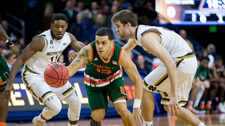 Rodriguez scores 19, No. 7 Miami beats Notre Dame 68-50
