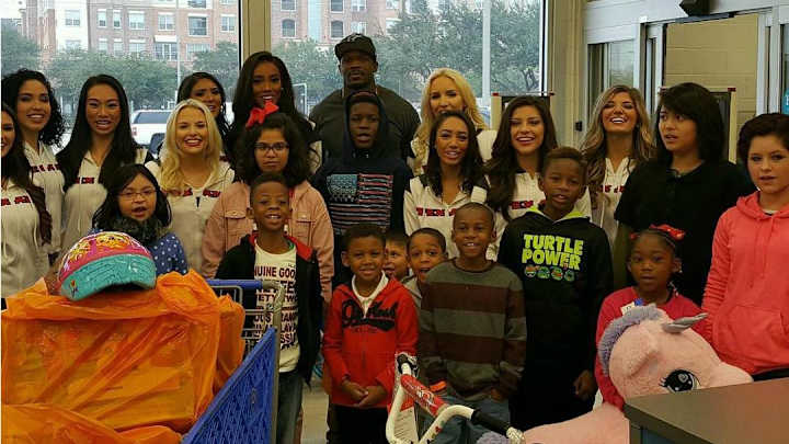 Former Texans receiver Andre Johnson is still buying toys for Houston kids Former Texans receiver Andre Johnson is still buying toys for Houston kids
