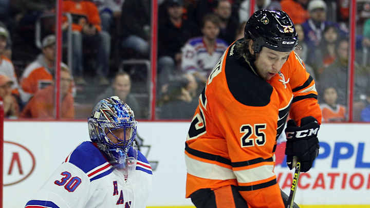 Rangers win 3-2 in shootout to end Flyers' streak Rangers win 3-2 in shootout to end Flyers' streak