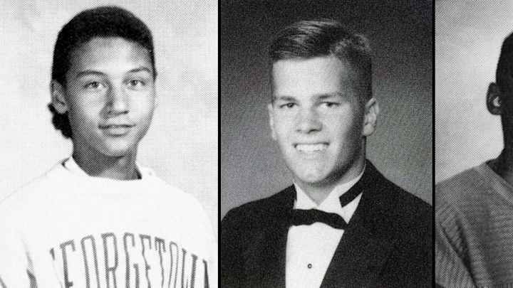 High School Yearbook Photos of Famous Sports Figures