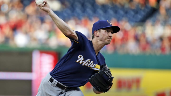 Brewers recall RHP Zach Davies to start against Reds