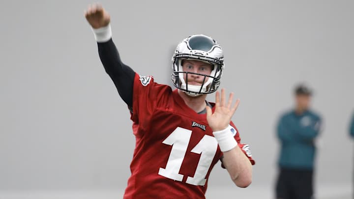 Carson Wentz kicks off his NFL career at rookie camp