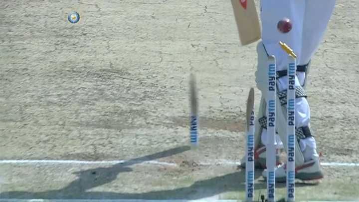 Cricketer throws ball so hard that it breaks stump