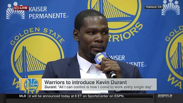 Durant to fans unhappy with Warriors move: ‘I’m sorry you feel that way’ Durant to fans unhappy with Warriors move: ‘I’m sorry you feel that way’