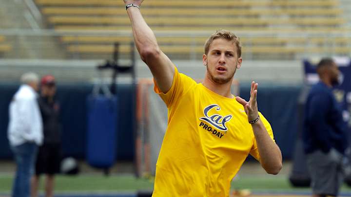 California QB Jared Goff gets tested at pro day California QB Jared Goff gets tested at pro day
