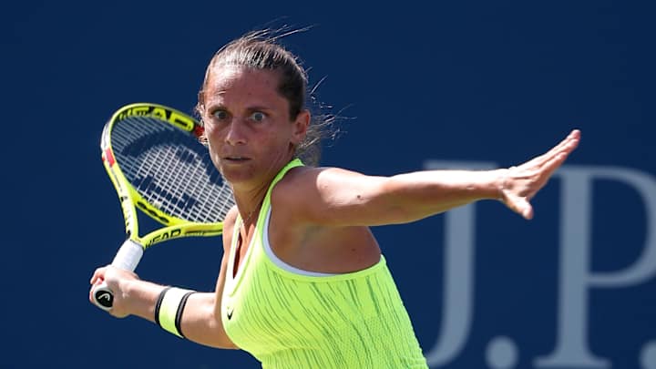 The Latest: Un-retired Sevastova into US Open quarterfinals