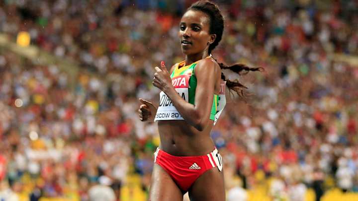 Olympic champion Tirunesh Dibaba marks return after having a baby Olympic champion Tirunesh Dibaba marks return after having a baby