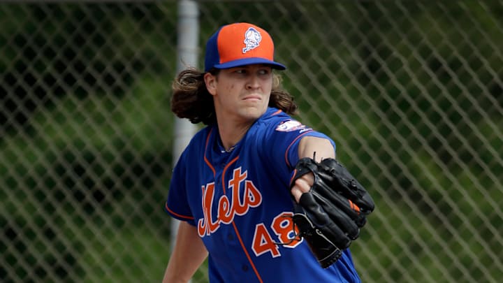 Mets' deGrom misses bullpen session because of sore groin