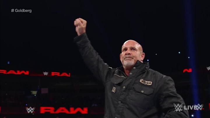 Watch: Goldberg makes his WWE return after 12 years away Watch: Goldberg makes his WWE return after 12 years away