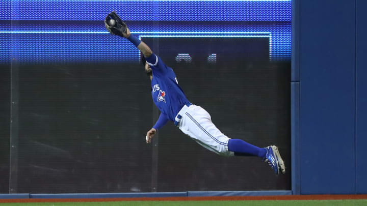 Watch: Blue Jays’ Kevin Pillar soars through the air to make grab