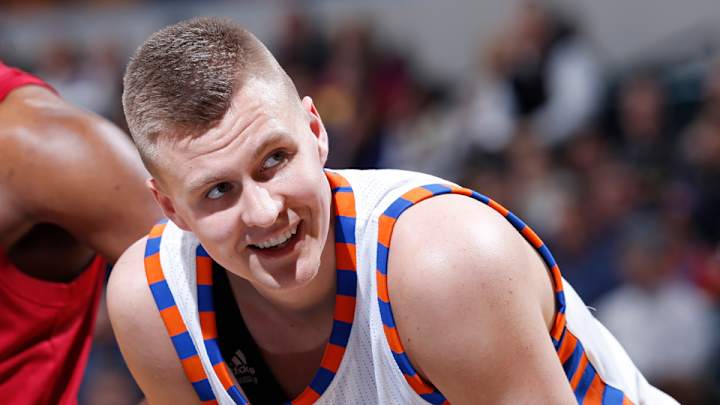 Miley Cyrus is a fan of Kristaps Porzingis Miley Cyrus is a fan of Kristaps Porzingis