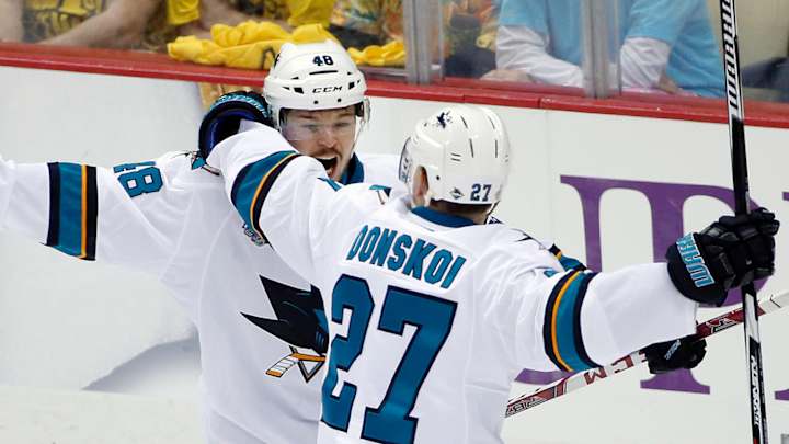 Sharks look to regroup in Game 2 against Penguins