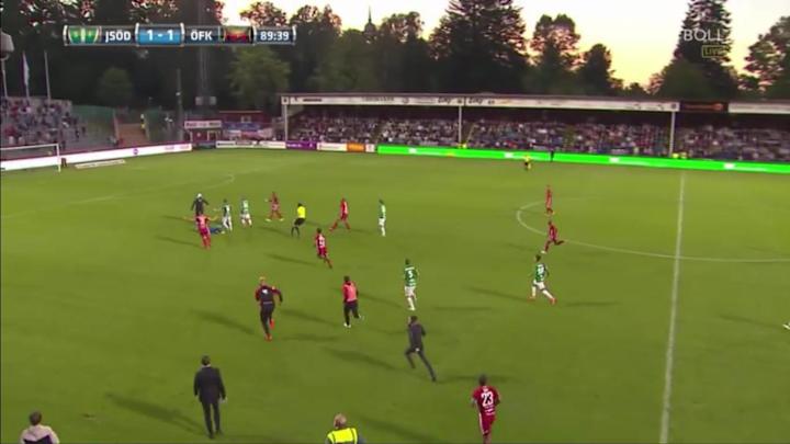 Watch: Goalkeeper attacked by masked pitch invader in Sweden