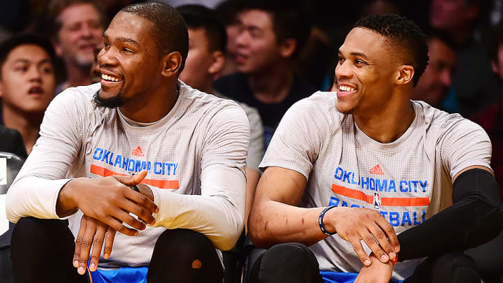 Kevin Durant happy for Russell Westbrook, new Thunder contract Kevin Durant happy for Russell Westbrook, new Thunder contract