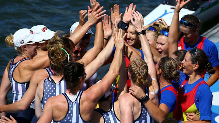 Coxswain's rallying cry spurs US women's eight to more gold