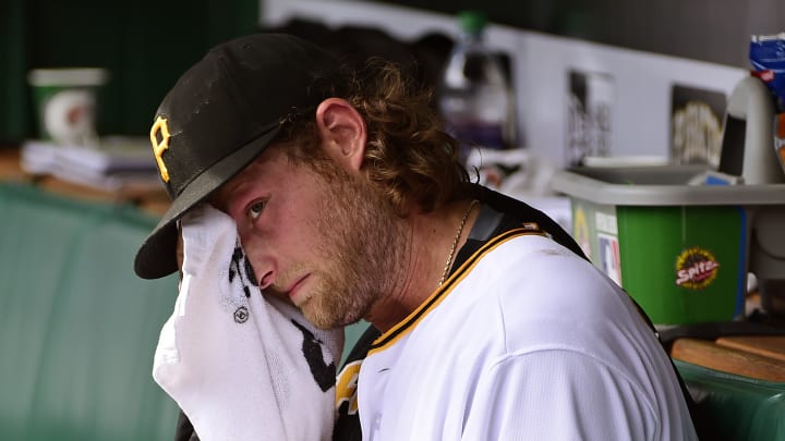 Pirates' ace Cole plays catch day after beginning DL stint