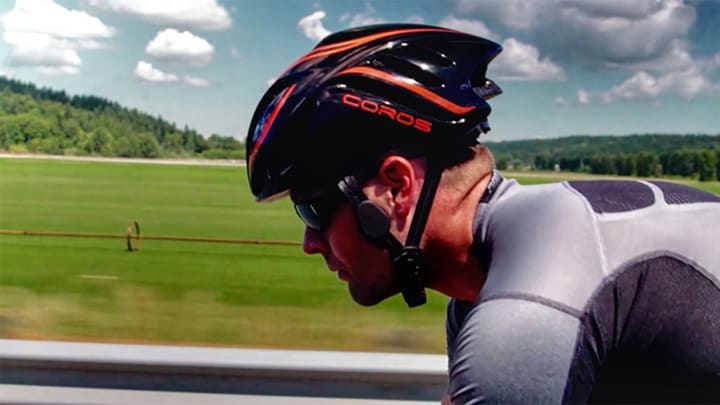 A new cycling helmet plays music through your cheekbones A new cycling helmet plays music through your cheekbones