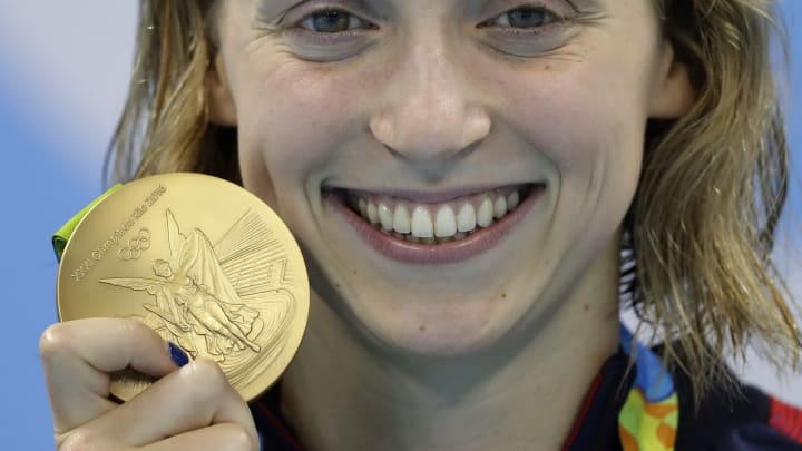 Katie Ledecky throwing out first pitch as Nats host Orioles
