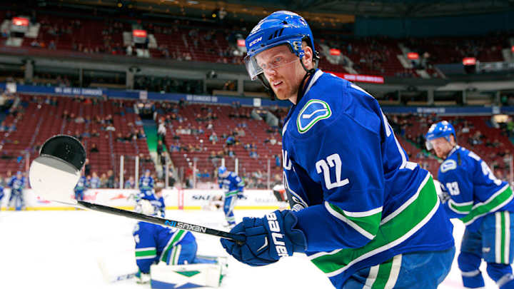 Watch: Canucks LW Daniel Sedin takes puck to the mouth Watch: Canucks LW Daniel Sedin takes puck to the mouth