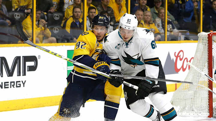 Predators beat Sharks 4-1, pull within 2-1 in series