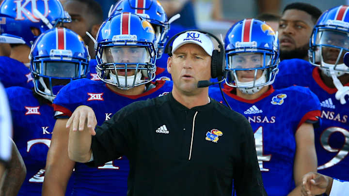 Jayhawks seamlessly rotate QBs in win over Rhode Island Jayhawks seamlessly rotate QBs in win over Rhode Island